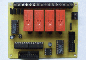 I2C Erweiterungsboard mit 4 Relais und ( Optokopplereingängen