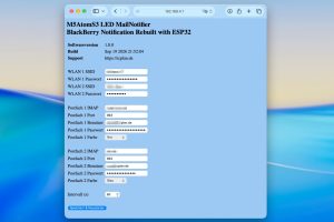 BlackBerry Notification LED mit ESP32 - alle Einstellungen erfolgen im Konfigurationsmenü